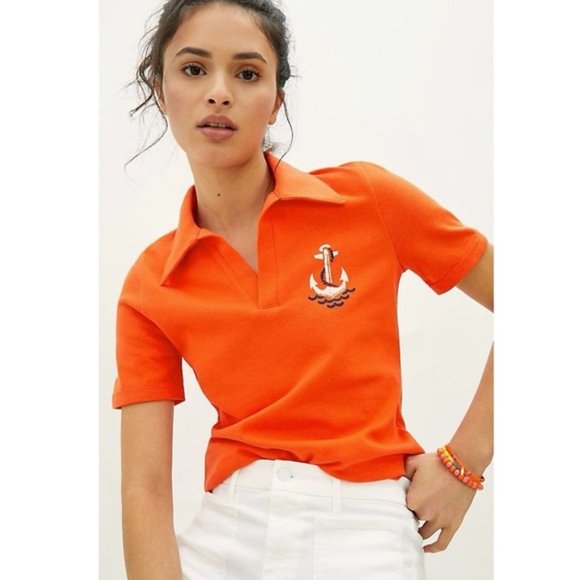 Anthropologie Tops - Anthropologie | NWT Maeve Newport Polo Top